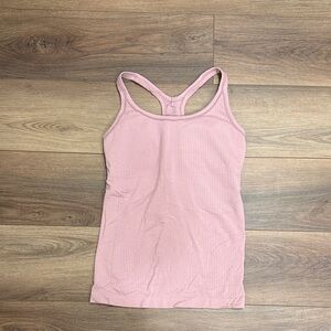 Pink Lululemon Ribbed Tank Top